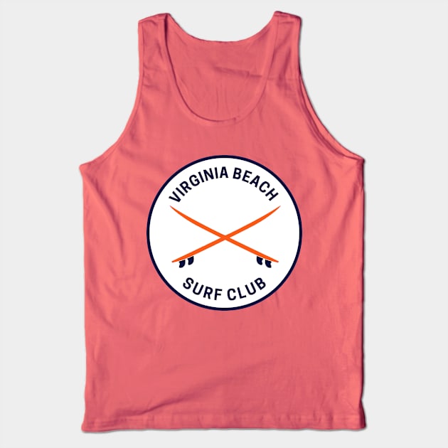 Vintage Virginia Beach Surf Club Tank Top by fearcity